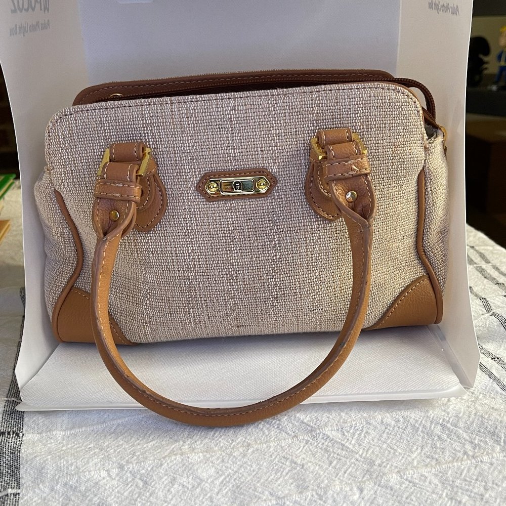 Etienne Aigner Linen Handbag/Purse